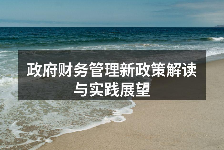 政府财务管理新政策解读与实践展望